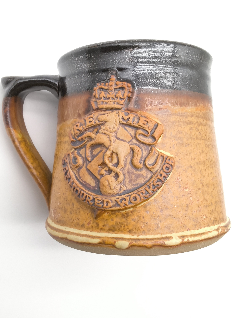 Vintage Stonebridge Pottery REME Stoneware Beer Mugs Set of 2 – Made in England - Picture 11 of 13